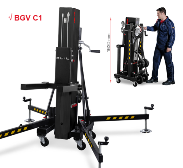 Pied de levage ULK 600/ 600 XL - capacité de charge de 350 kg, levée de 6000 mm