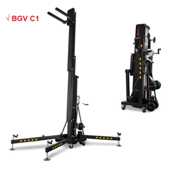 Pied de levage ULK 650/ 650XL - capacité de charge jusqu'à 400 kg, élévation de 6500 mm